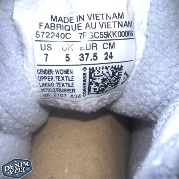 Converse Women’s Chuck Taylor All Star Platform High 'Cozy Sherpa - Ghost' Shoes - Picture 14 of 16